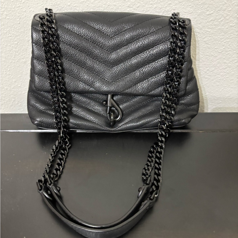Rebecca Minkoff - Black Quilted Chain Shoulder Bag